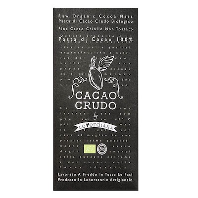 Pasta di Cacao Bio 100% - Cacao Crudo 50gr